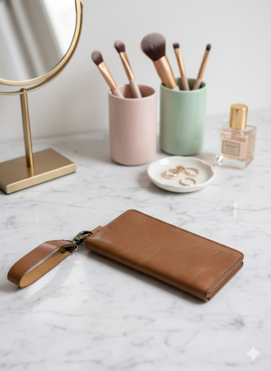 Brown Women’s Long Leather Wallet