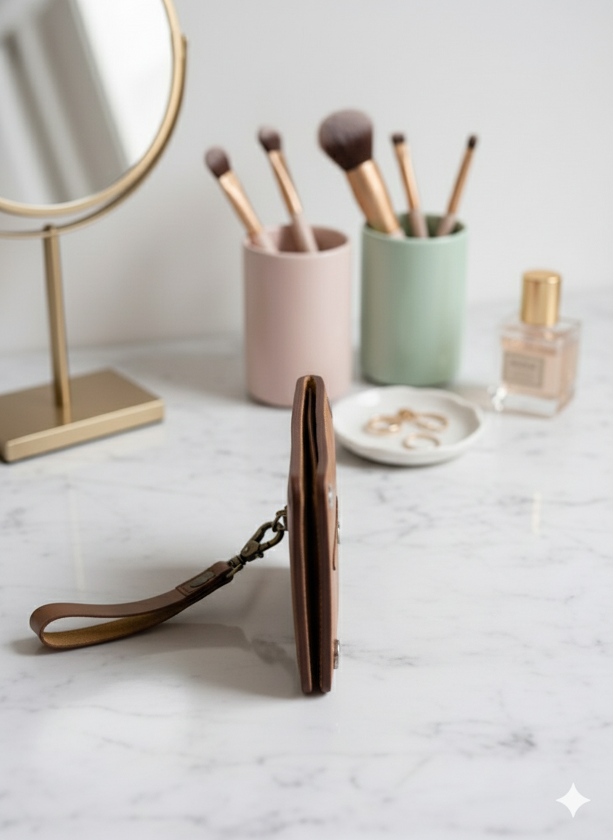 Brown Women’s Long Leather Wallet