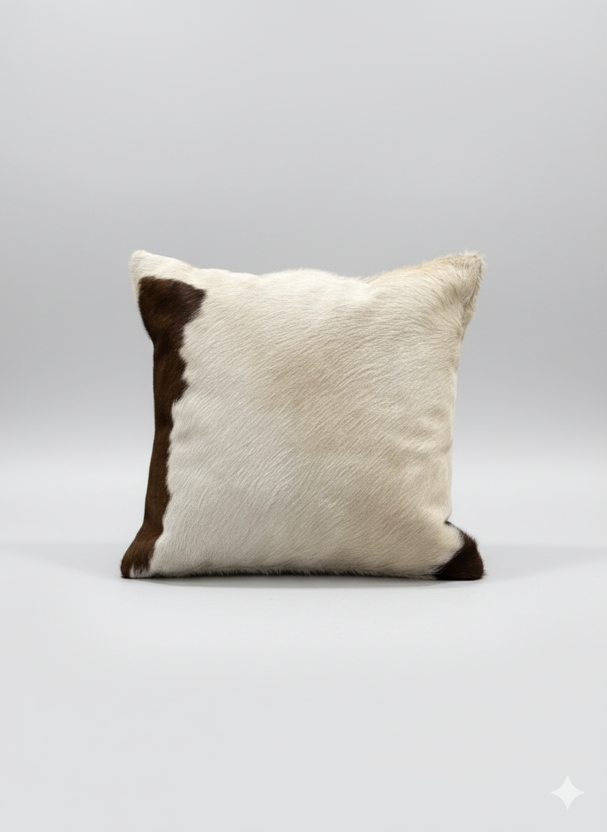 Cowhide Leather Hair-On Cushion