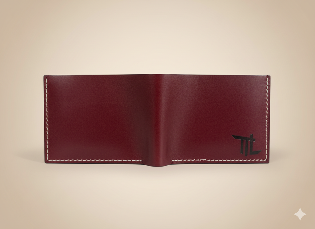 Men’s Burgandy Leather Regular Wallet